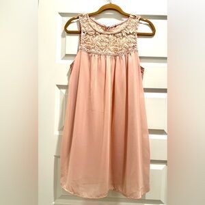 As U Wish light pink flowy dress, size M